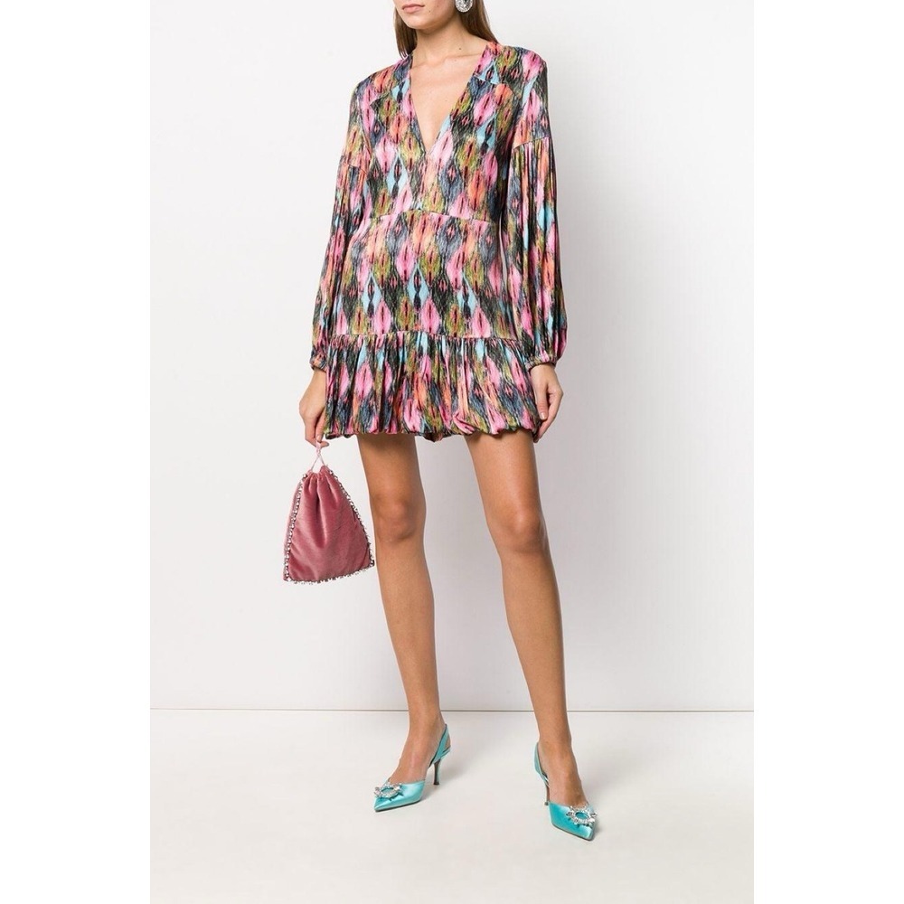 ROTATE Birger Christensen Number 72 Aop Harlequin Dress size 36/US 6